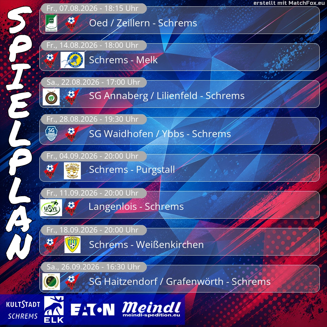 Spielplangrafik aus MatchFox